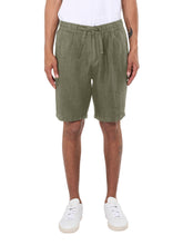 Load image into Gallery viewer, Knowledge Cotton - Loose Linen shorts Olive
