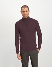 Load image into Gallery viewer, Saint Steve - Cas Half Zip Raisin Melange
